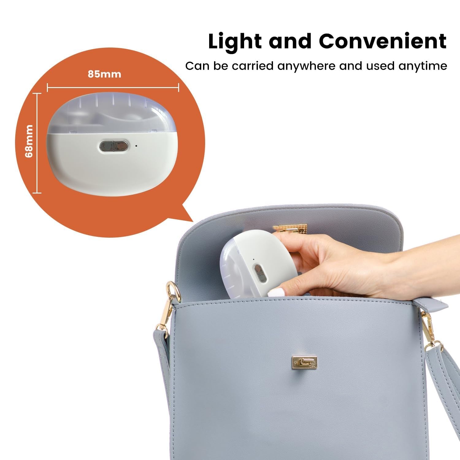 2 in 1 Baby Electric Nail Clipper Automatic with Light 